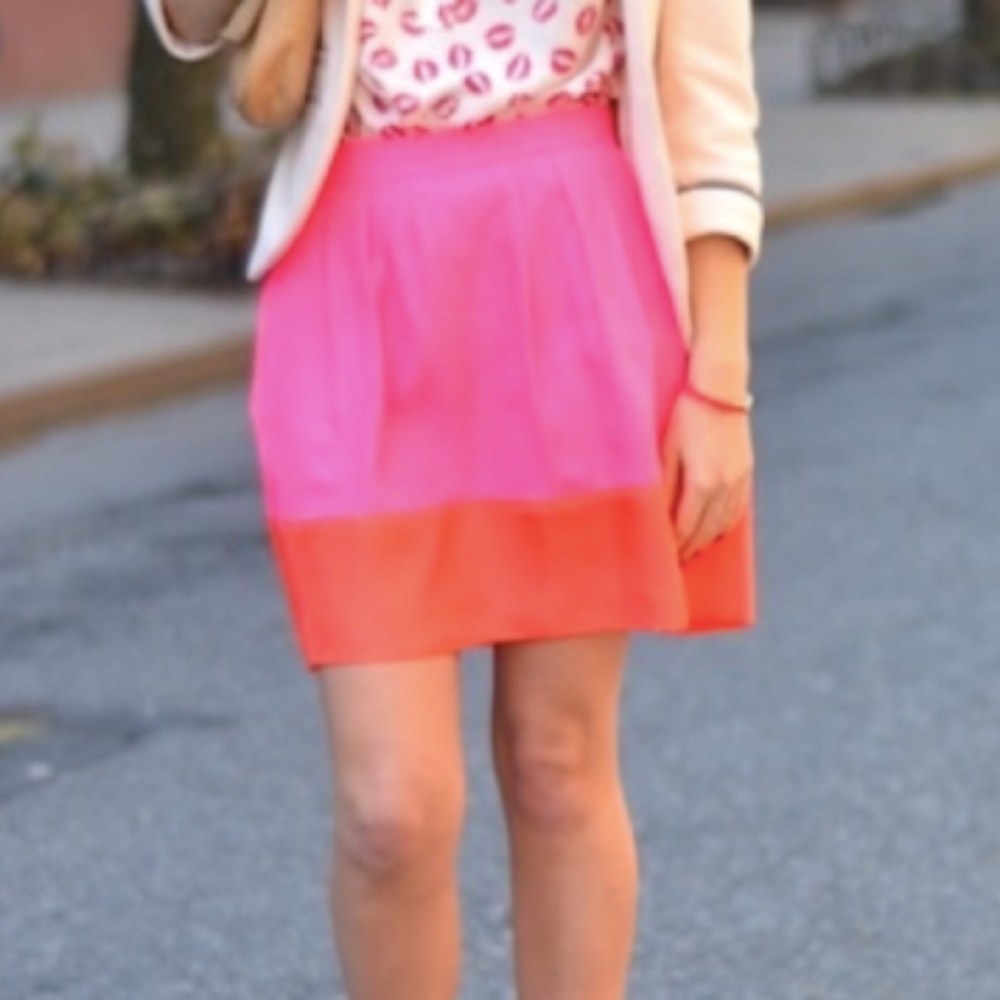 J Crew Pink Skirt